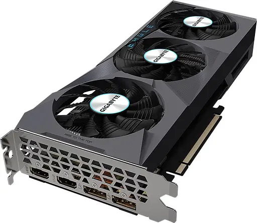 Видеокарта Gigabyte AMD Radeon RX 6600 8Gb EAGLE (GV-R66EAGLE-8GD) (GDDR6, 128 bit, PCI-E v4.0 x8) Б/у - фото 3