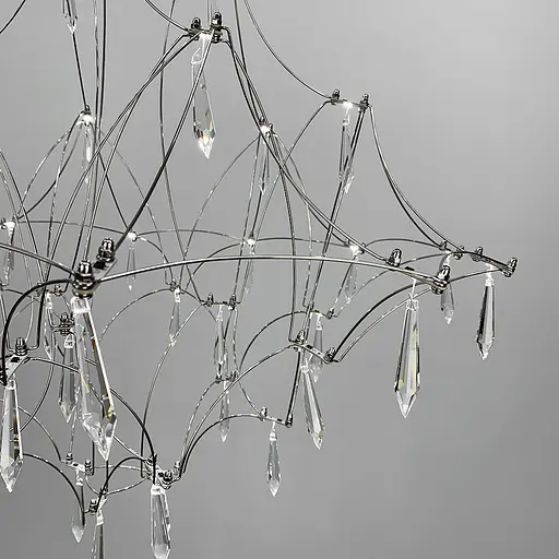 Дизайнерська невагома люстра MIRA C d80 см Line.F MJ 158-800 CH - фото 3