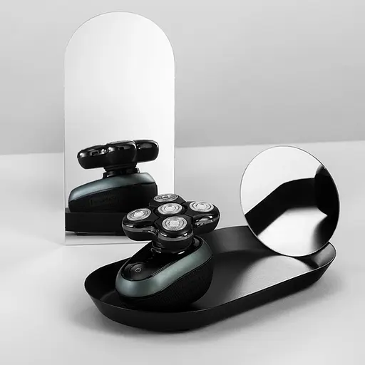 Remington Бритва электр. роторная RX7 ULTIMATE, бритв.головок-5, Li-Ion, сух.+влажн., триммер, черно-зеленый - фото 7