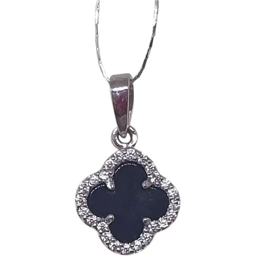 Золота підвіска Платон Конюшина з агатом та фіанітами. 3П162/67Б