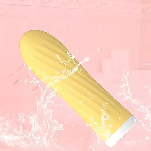 Мини-вибратор «Rechargeable Silicone Touch» 10 режимов вибрации желтый K0984-2 - фото 2