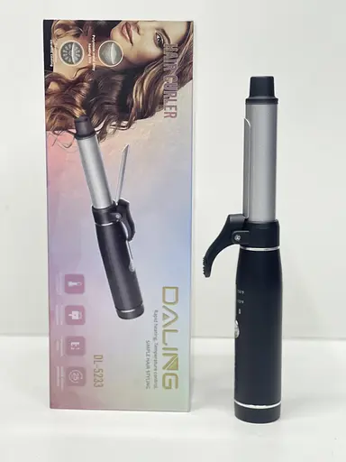 Акумуляторна плойка щипці Daling DL-5233 для завивки волосся 20мм Чорний - фото 5