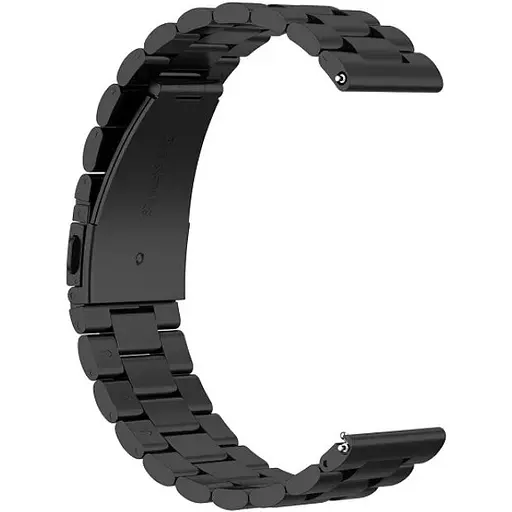 Ремешок DK CDK для Garmin Forerunner 255 / 255 Music 22mm Metal Fitlink Steel Watch Band (012874) (black) - фото 2