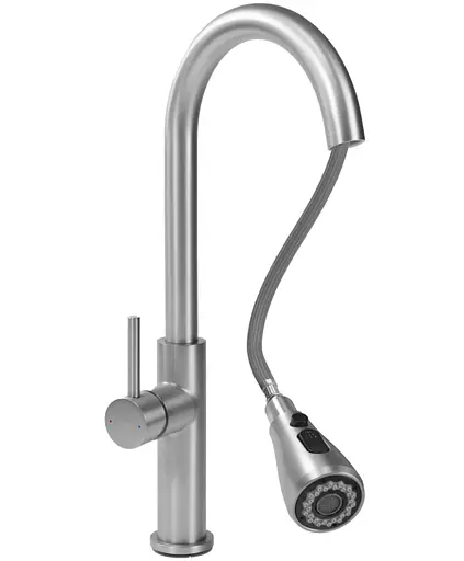 Змішувач для кухні Rea Nest Nikiel Brushed REA-B6601 Нікель - фото 1