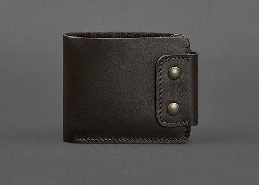 Чоловіче шкіряне портмоне Zeus 9.0 темно-коричневе краст - фото 1