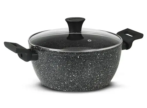Кастрюля Flonal Pietra Lavica 7 л с крышкой (PLICV2880) - фото 1