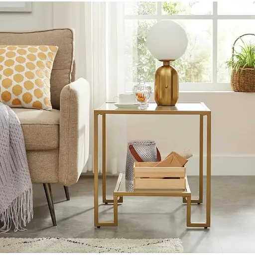 Журнальний столик Leobert Santorini в стилі Loft золотистий - фото 3