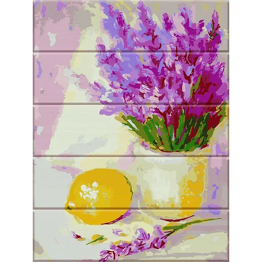 Картина за номерами на дереві Лаванда ArtStory 30х40 см кольорова 000169585