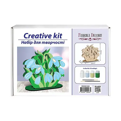 Дитячий набір для творчості "Snowdrops" Fabrika Decoru FDCKW-048 - фото 1