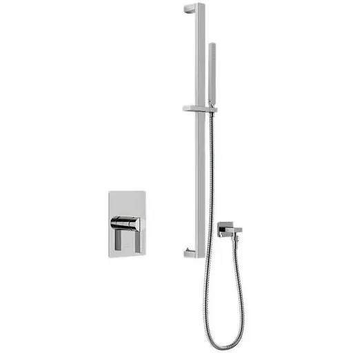 Душова система Kohlman Dexame chrome + BOX прихованого монтажу QW220DSP3, Хром - фото 1