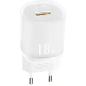 Мережевий зарядний пристрій XO L157 QC3.0 18W Charging Charger with Lightning cable білий - фото 1