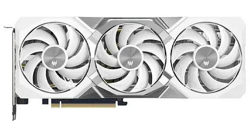 Видеокарта Acer AMD Radeon RX 9070 XT 16GB PREDATOR BIFROST OC WHITE (DP.Z4FWW.P02) (GDDR6, 256 bit, PCI-E v5.0 x16) - фото 1