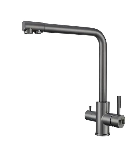 Смеситель для кухни с подключением к фильтру графитовый "Frosh" Nett FGr-33 Графит - фото 1