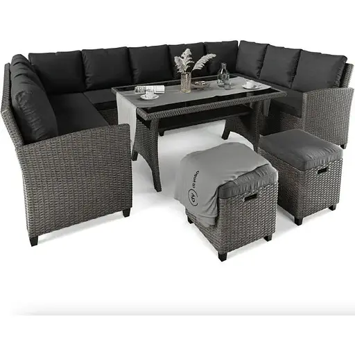 Набор садовой мебели Di Volio Livorno Серый/Графитный - фото 2