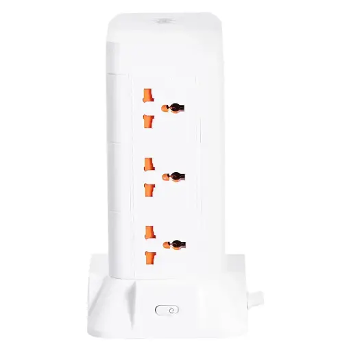 Сетевой фильтр-удлинитель Yiwu HP-5-5 TOWER B23 2,8 м 9 розеток 3USB + 1PD белый  - фото 4