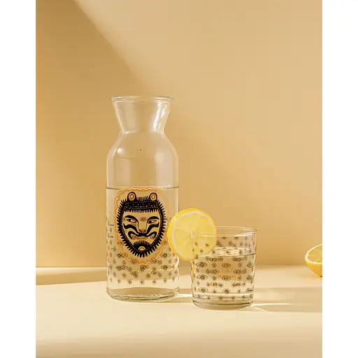 Набір для напоїв Concept Glass Prima Maria Лев графін 1 л та склянки 350 мл 2 шт. (PM/10135) - фото 4