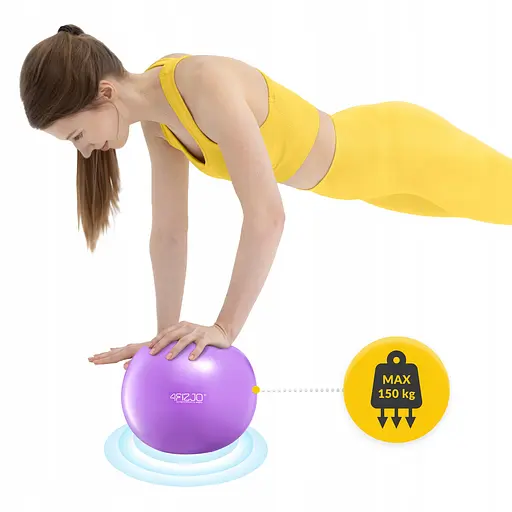 Мяч для пилатеса, йоги, реабилитации 4FIZJO 22 см Violet (P-5905973404860) - фото 5