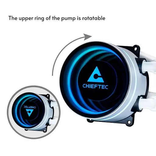 СВО Chieftec Iceberg 360 ARGB White (CLC-360-RGB-W) - фото 6