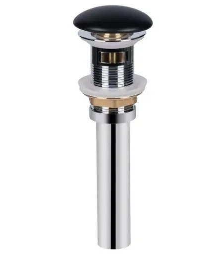 Комплект Qtap Nando LT: Раковина подвесная прямоугольная 500х420х130 мм Matt Black + Донный клапан PU03O (QT12112173SMBMBN47322) - фото 5