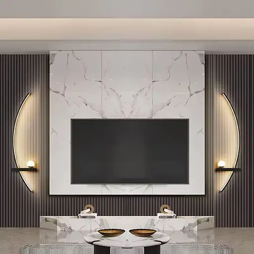 Черное дуговое бра с белым плафоном в левом корпусе 80 см Line F Арт. WJ113/800 L BK (лівий) - фото 6