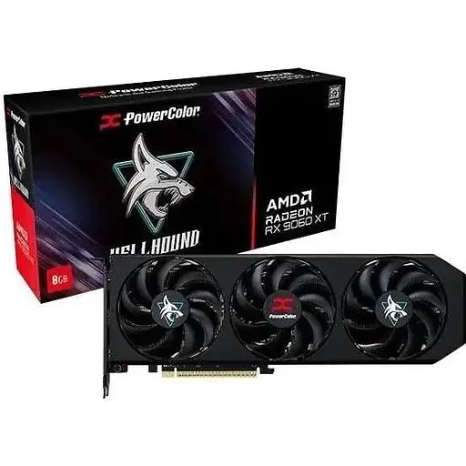 Відеокарта PowerColor Radeon RX 9060 XT Hellhound 16GB OC - фото 1