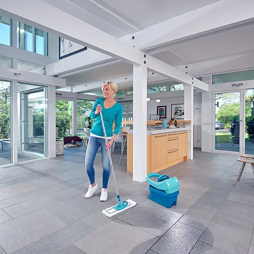 Губка для швабры Leifheit CLARO PROFI micro duo для всех видов полов 42х15 см (55126) - фото 4