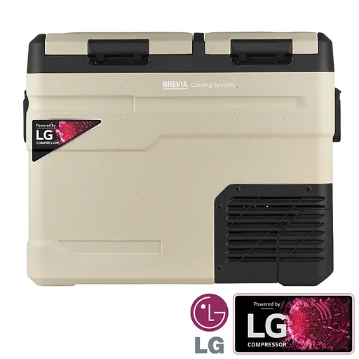 Холодильник автомобильный Brevia 47л (компрессор LG) двухкамерный 23525 - фото 2