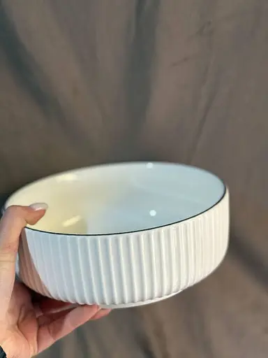 Сервировочное блюдо 1569B из керамики на металлической подставке 20 см - фото 5