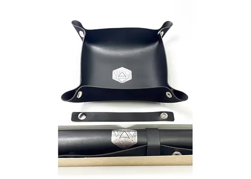 Настольная игра Планета Ігор Лоток для кубиков D20 (черный) (Dice tray D20 black) (pi-dt007) - фото 11