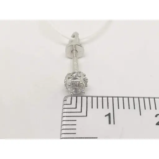 Золоті сережки-пуссети Гаразд з фіанітами. 3533382Б - фото 6