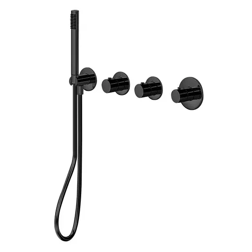 Термостат для душа/ванны Paffoni Modular Box (цвет - черный матовый) MDE000NO - фото 1