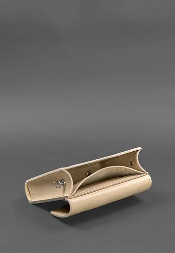 Набір жіночих шкіряних сумок Mini поясна/кроссбоді світло-бежевий - фото 5