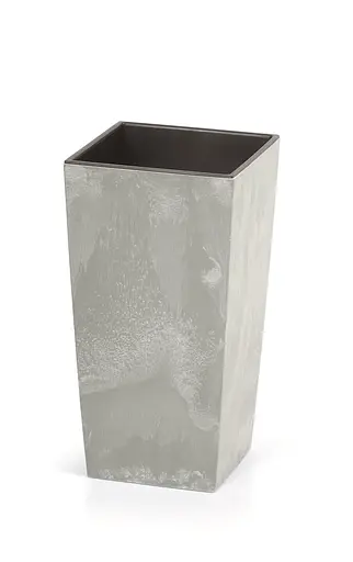 Горщик з кашпо для рослин 2в1 Prosperplast Urbi Square Beton 2/4 л - фото 2