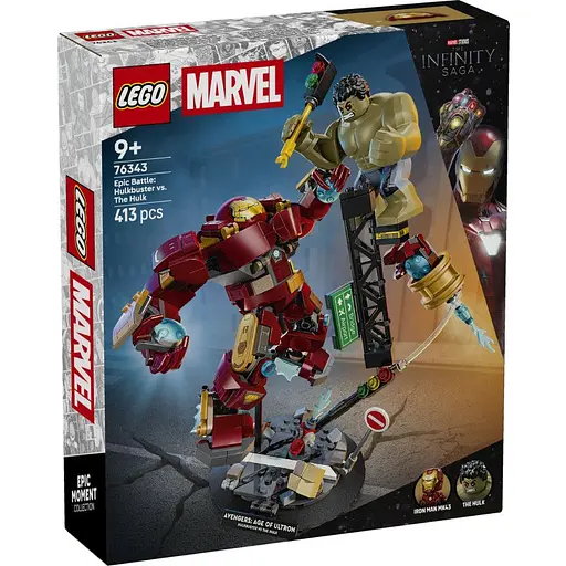 Конструктор LEGO Super Heroes Marvel Легендарна битва: Халкбастер vs. Халк 413 деталей (76343)