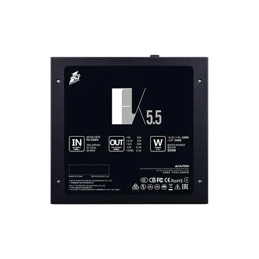 Блок живлення 1stPlayer 550W (FK-550-BK-EU) - фото 4