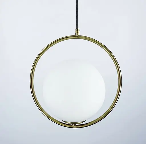 Підвісний світильник в корпусі латунь у формі кола | Line F | Арт. AA356-200 M - фото 3