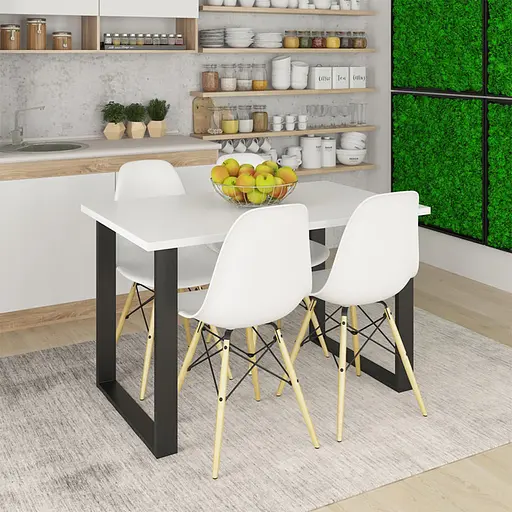 Стол кухонный id A-144 1200x740x740 мм Белый