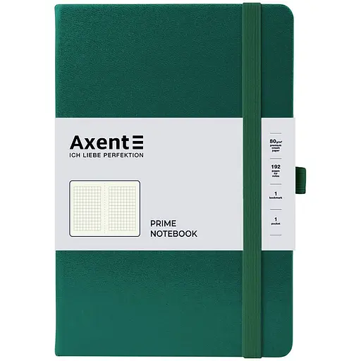Книга записная Axent Partner Prime клетка 145x210 мм 96 листов зеленый лес (8305-61-A)