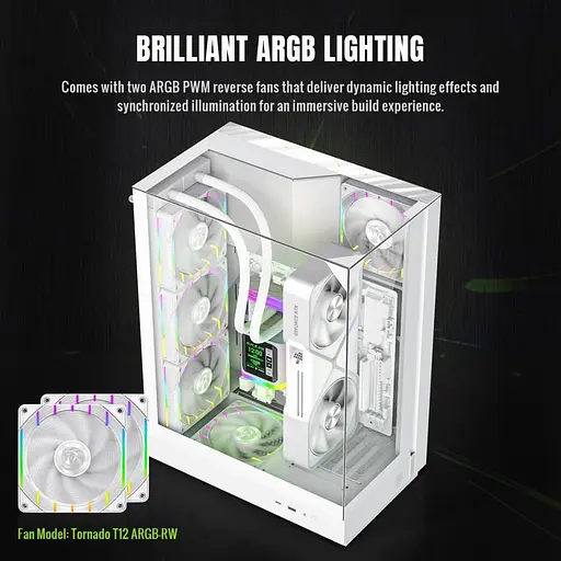 Корпус GameMax T20 WH (T20 WH) - фото 8