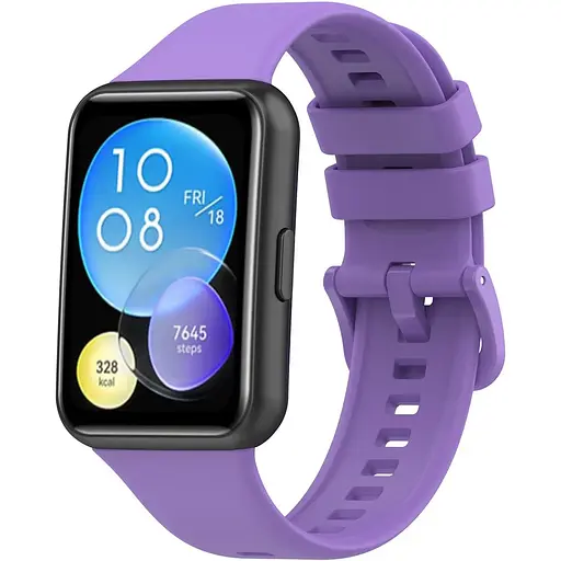Ремешок DK для Huawei Watch Fit 2 Silicone Sport Full Light Classic (viola) - фото 2