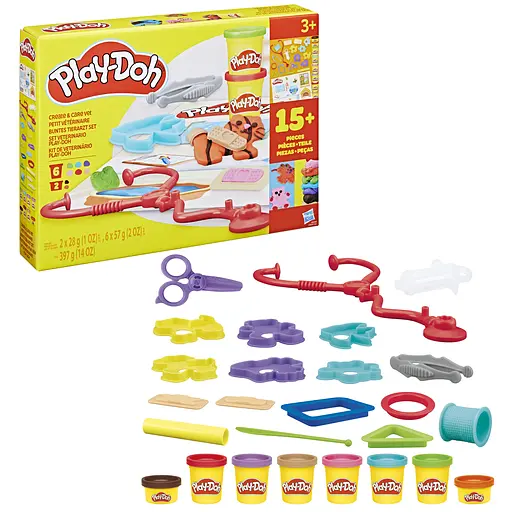 Набор для творчества Hasbro Play-Doh Create and Care Vet с массой для лепки (G0345_G0346) - фото 2