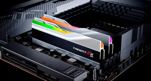 Модуль пам'яті DDR5 G.Skill Trident Z5 RGB 2x32GB 6400MHz Metallic Silver (F5-6400J3239G32GX2-TZ5RS) [102613] - фото 7