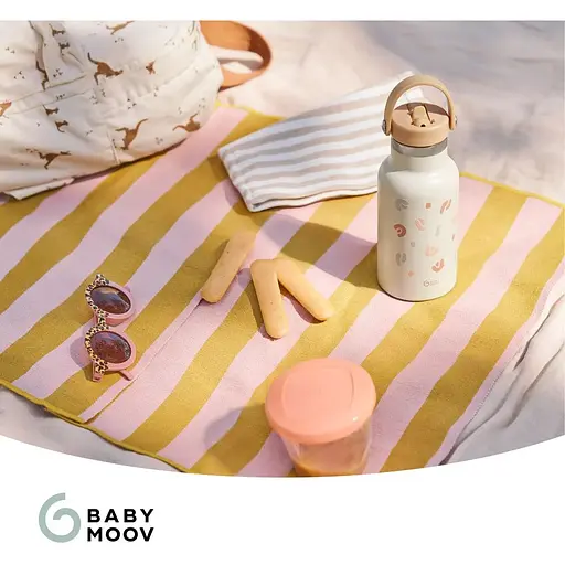 Термос детский Babymoov с трубочкой металлический 350 мл бежевый (A005010) - фото 9
