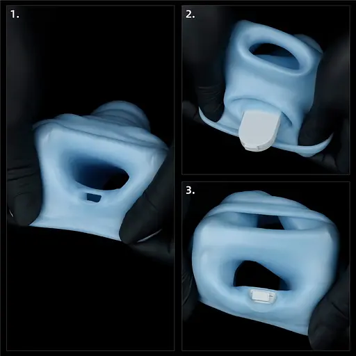 Насадка на пенис с вибрацией Lovetoy Knights Ring Vibrating Wave With Scrotum Sleeve 14.4 см голубой - фото 13