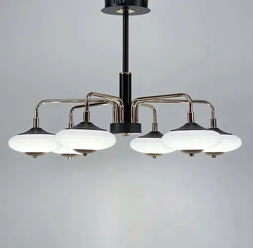 Світлодіодна люстра з унікальними плафонами Line.F Кількість ламп 6 - фото 7