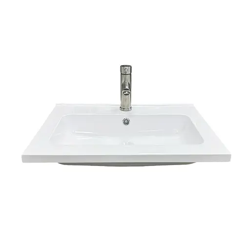Раковина накладна Adamant FLATE 60, прямокутна, з сифоном Click-Clack + змішувач (4824296207701) - фото 3