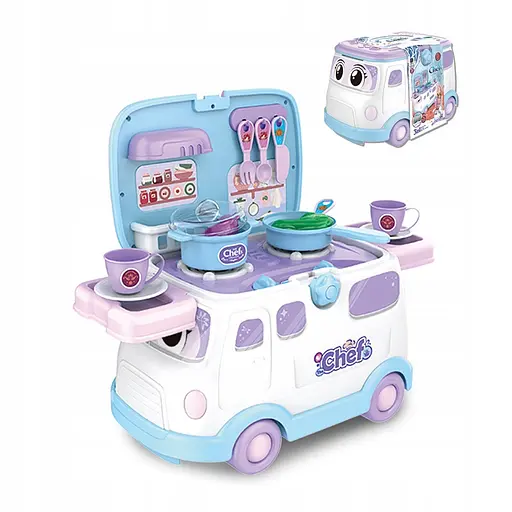 Ігровий набір автомобіль-штовхач-кухня 3-в-1 для дітей 2001662 - фото 8