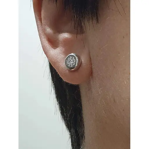 Срібні пуссети Qvaliz з фіанітами. 902-00581 - фото 4