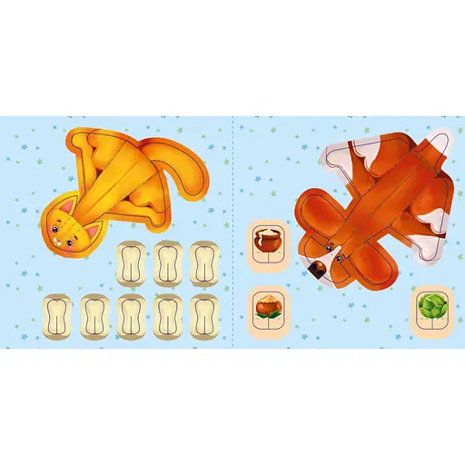 Розвиваюча книжка Пограй-но в театр "Хто що їсть?" 801005 з відео інструкцією - фото 2