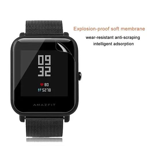 Защитная пленка Amazfeel для смарт-часов Amazfit Bip / Bip Lite / Bip S, комплект - 2 штуки - фото 2